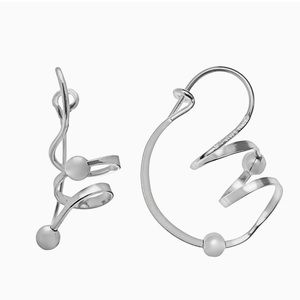 COPY - PRIMROSE Sterling Silver Corkscrew Drop Earrings